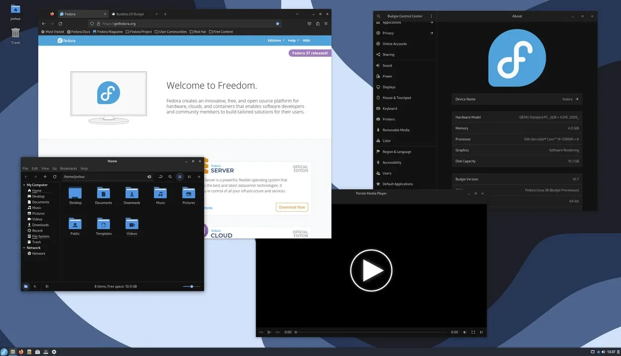 Fedora Budgie Distro