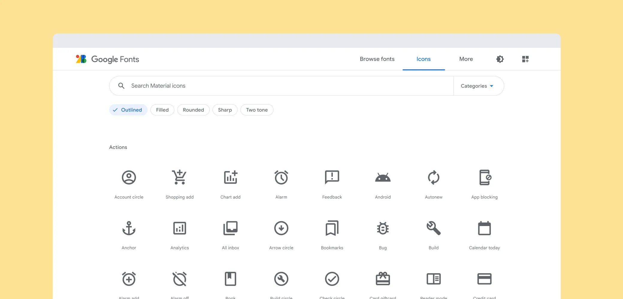 Material Icons