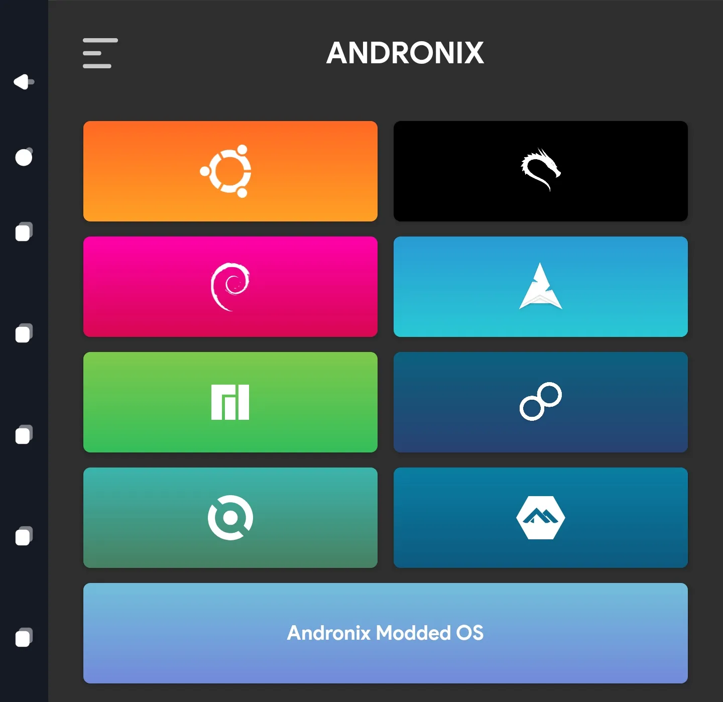 Andronix initial display - How to Install Linux Distro on Android
