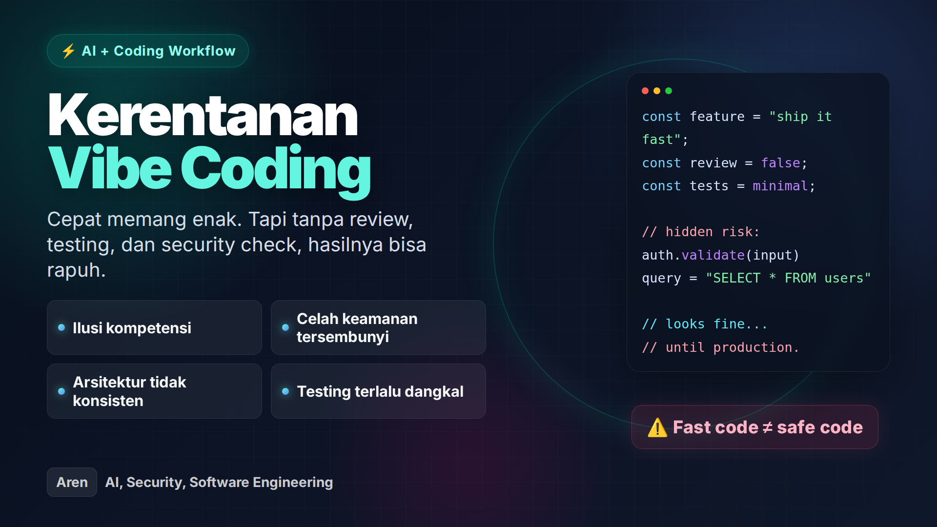 Kerentanan Vibe Coding dan Cara Mengatasinya