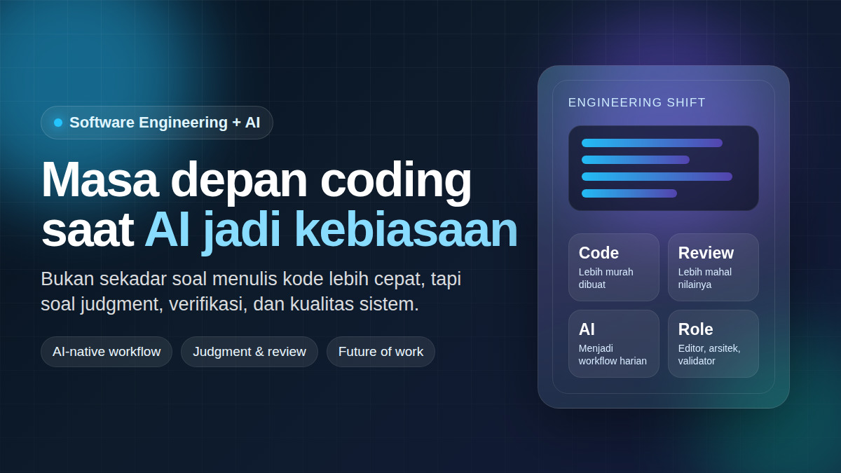 Masa Depan Software Engineering Ketika AI Menjadi Kebiasaan