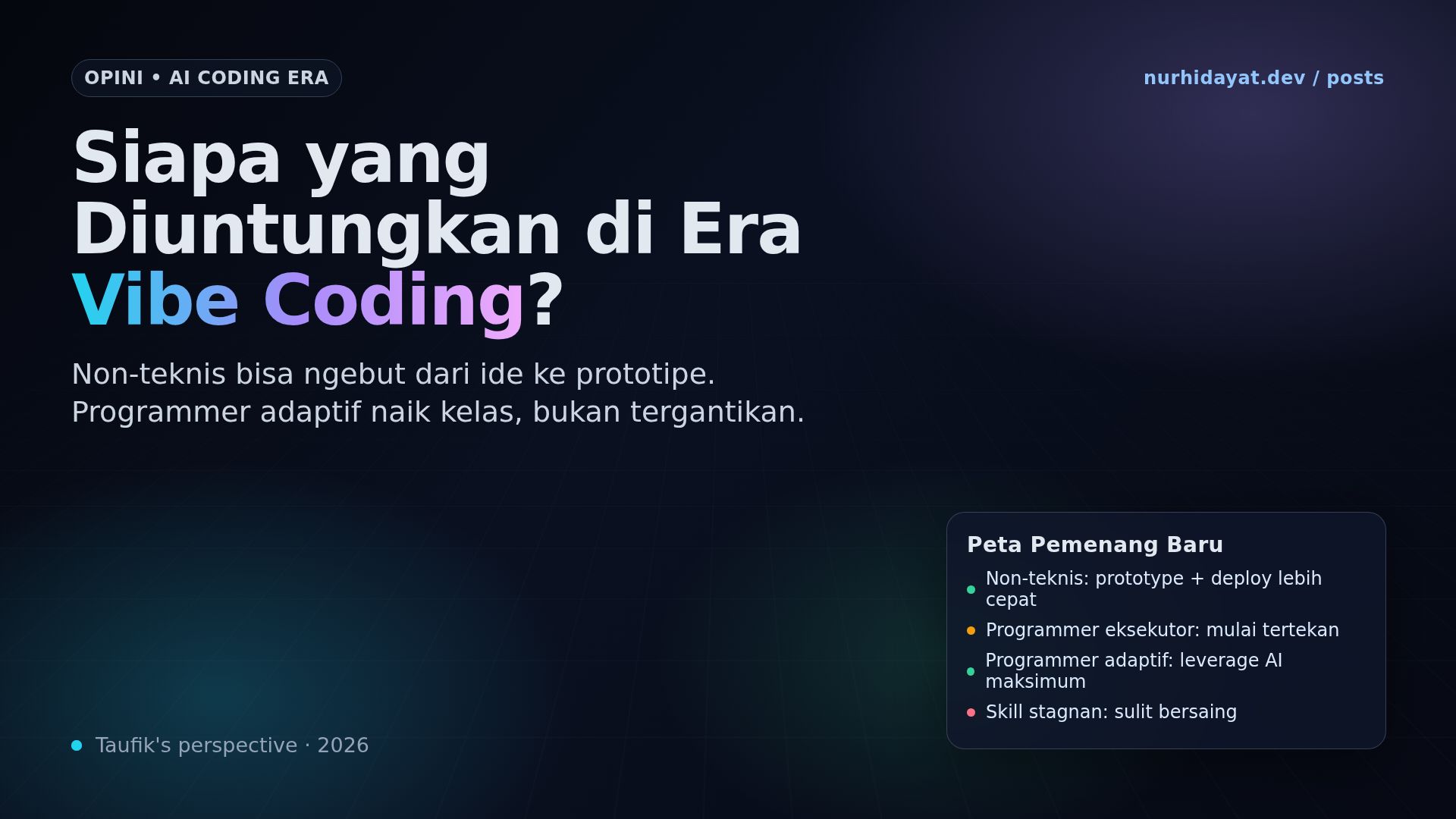 Siapa yang Diuntungkan di Era Vibe Coding?