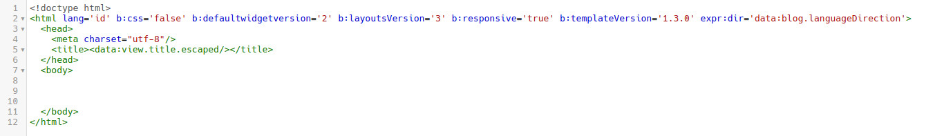 HTML 5, How to Create a Blogger Template from Scratch
